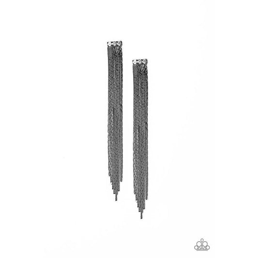 Night at the Oscars Black Earrings - Paparazzi - Dare2bdazzlin N Jewelry