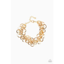 Load image into Gallery viewer, Noise Control Gold Bracelet - Paparazzi - Dare2bdazzlin N Jewelry
