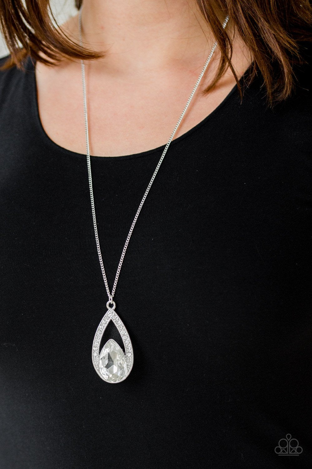 Notorious Noble - White Necklace - Paparazzi - Dare2bdazzlin N Jewelry