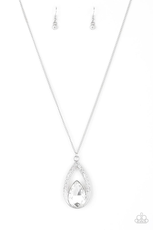 Notorious Noble - White Necklace - Paparazzi - Dare2bdazzlin N Jewelry