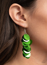 Load image into Gallery viewer, Now You SEQUIN It - Green Earring - Paparazzi - Dare2bdazzlin N Jewelry
