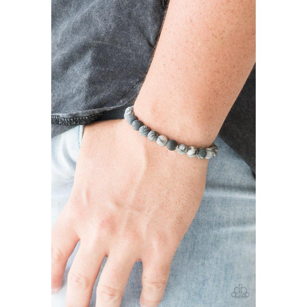 Oblivion Silver Urban Bracelet - Paparazzi - Dare2bdazzlin N Jewelry