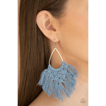 Load image into Gallery viewer, Oh MACRAME, Oh My - Blue Earrings - Paparazzi - Paparazzi - Dare2bdazzlin N Jewelry
