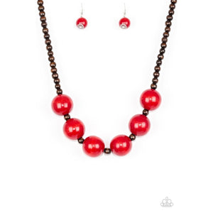 Oh My Miami Red Necklace - Paparazzi - Dare2bdazzlin N Jewelry
