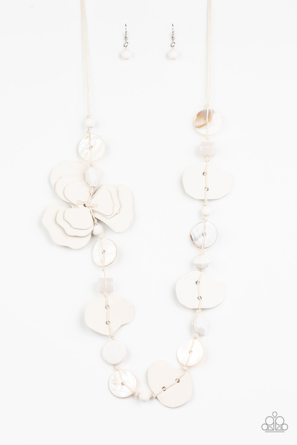 On Island Time - White Necklace - Paparazzi - Dare2bdazzlin N Jewelry