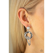 Load image into Gallery viewer, On Scene - White Earrings - Paparazzi - Dare2bdazzlin N Jewelry
