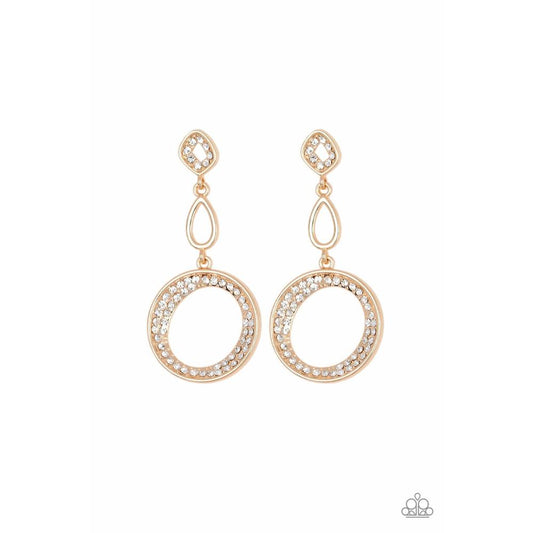 On The Glamour Scene - Gold Earrings - Paparazzi - Dare2bdazzlin N Jewelry