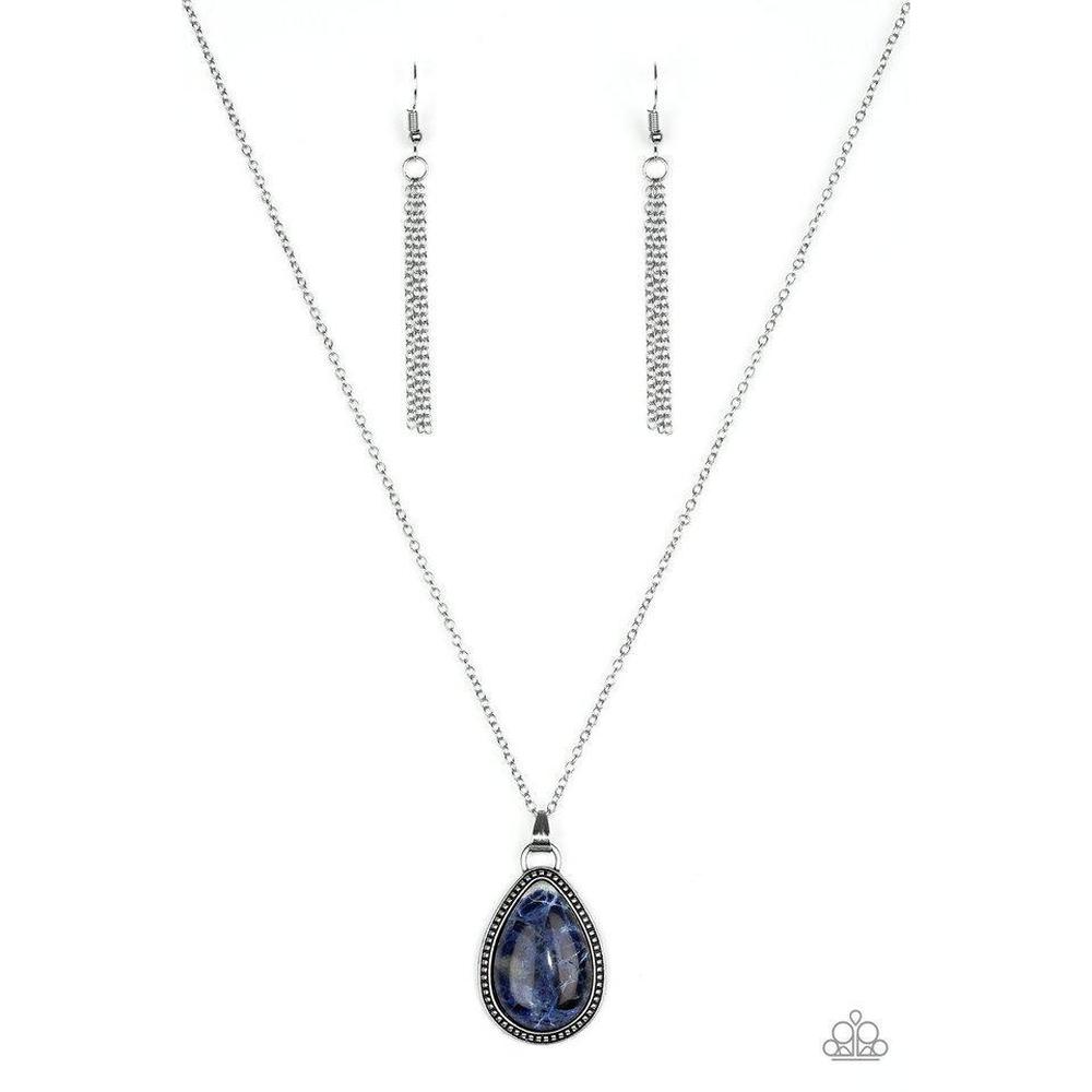 On The Home FRONTIER - Blue Necklace  - Paparazzi - Dare2bdazzlin N Jewelry