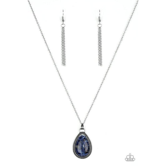 On The Home FRONTIER - Blue Necklace  - Paparazzi - Dare2bdazzlin N Jewelry