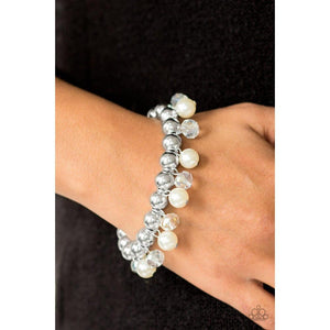 Once In A Millennium - White Bracelet - Paparazzi - Dare2bdazzlin N Jewelry