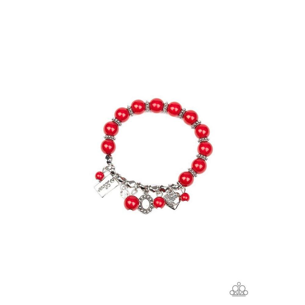 One True Love Red Bracelet - Paparazzi - Dare2bdazzlin N Jewelry