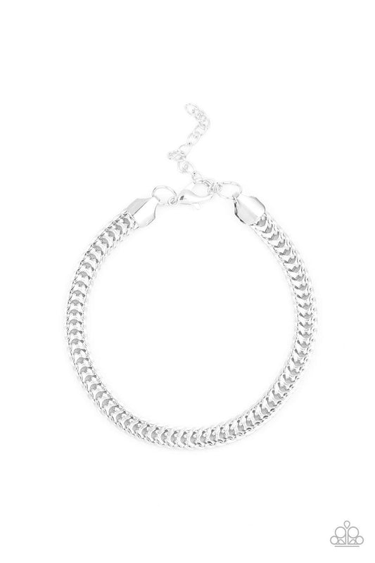 One-Two Knockout - Silver Bracelet - Paparazzi - Dare2bdazzlin N Jewelry