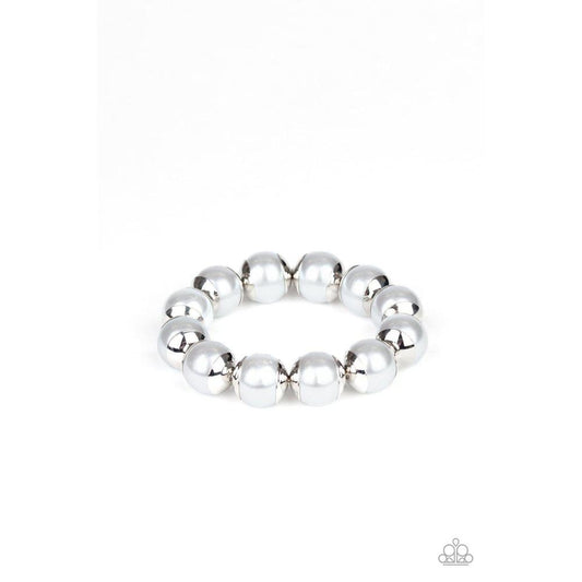 One Woman Show - STOPPER Silver Bracelet - Paparazzi - Dare2bdazzlin N Jewelry