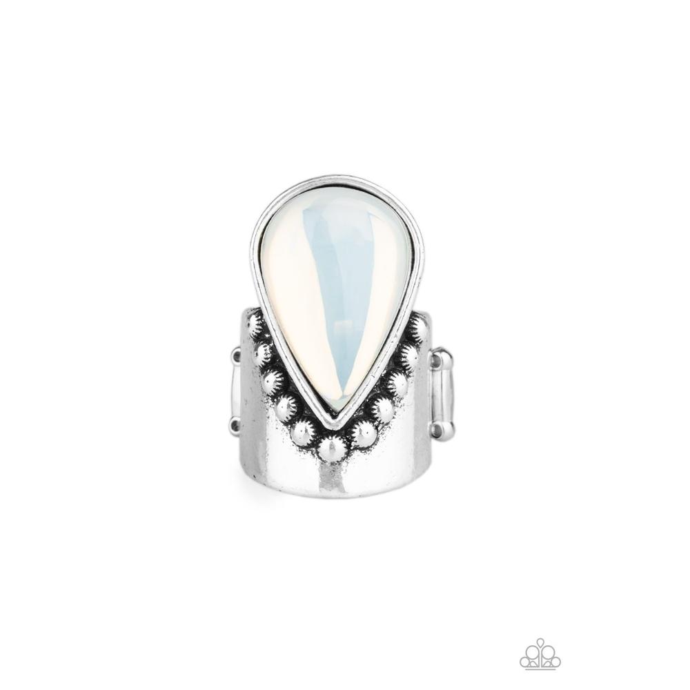 Opal Mist - White Ring - Paparazzi - Dare2bdazzlin N Jewelry
