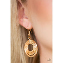 Load image into Gallery viewer, Open Plains - Gold Earrings - Paparazzi - Dare2bdazzlin N Jewelry
