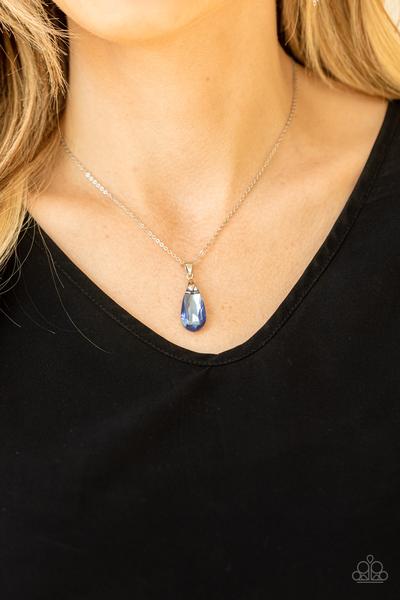 Optimized Opulence Blue Necklace - Paparazzi - Dare2bdazzlin N Jewelry
