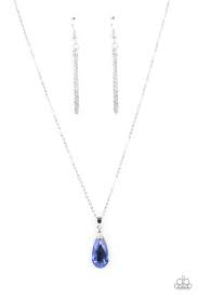 Optimized Opulence Blue Necklace - Paparazzi - Dare2bdazzlin N Jewelry