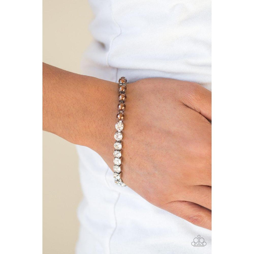 Out Like A SOCIALITE Brown Bracelet - Paparazzi - Dare2bdazzlin N Jewelry