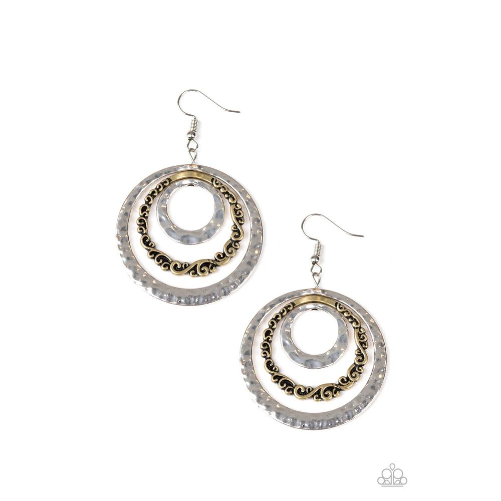 Out of Control Shimmer Earrings - Paparazzi - Dare2bdazzlin N Jewelry