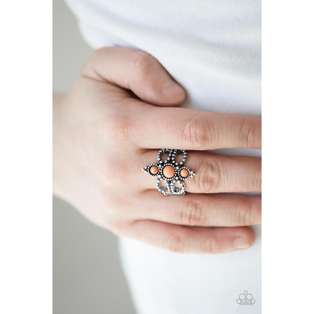 Outback Oasis Orange Ring - Paparazzi - Paparazzi - Dare2bdazzlin N Jewelry