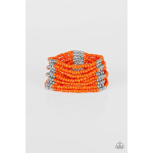 Outback Odyssey Orange Bracelet - Paparazzi - Dare2bdazzlin N Jewelry