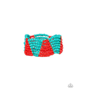 Outback Outing Red Bracelet - Paparazzi - Dare2bdazzlin N Jewelry