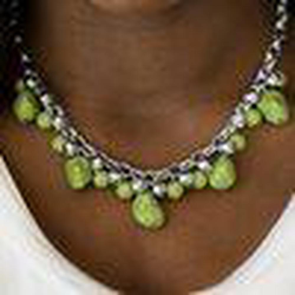 Paleo Princess - Green Necklace - Paparazzi - Dare2bdazzlin N Jewelry