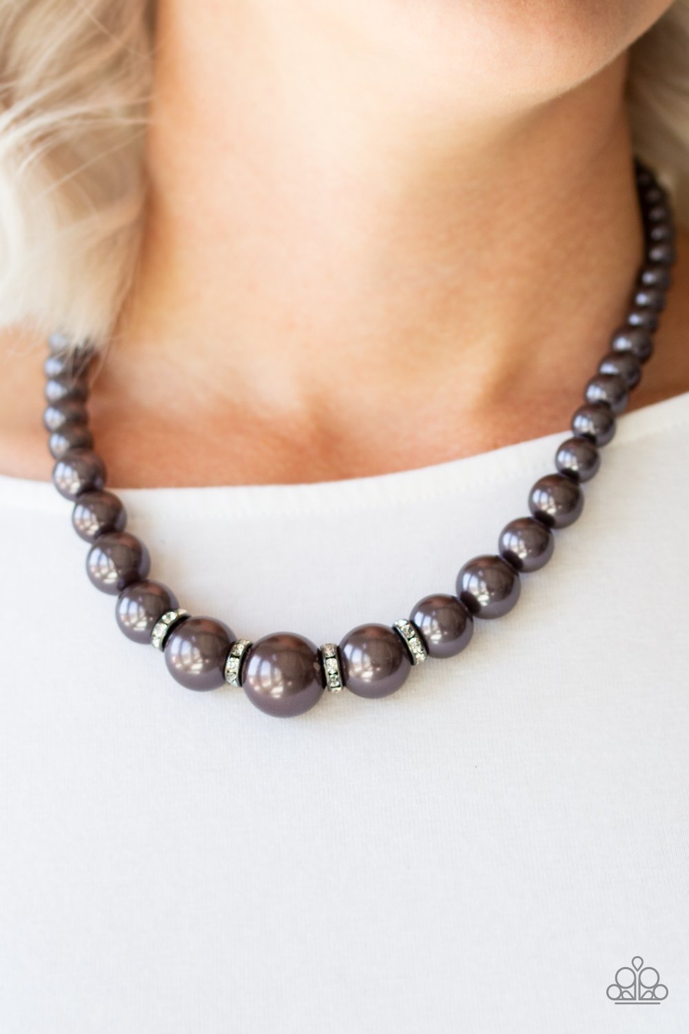 Party Pearls - Black Necklace - Paparazzi - Dare2bdazzlin N Jewelry