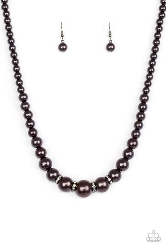 Party Pearls - Black Necklace - Paparazzi - Dare2bdazzlin N Jewelry