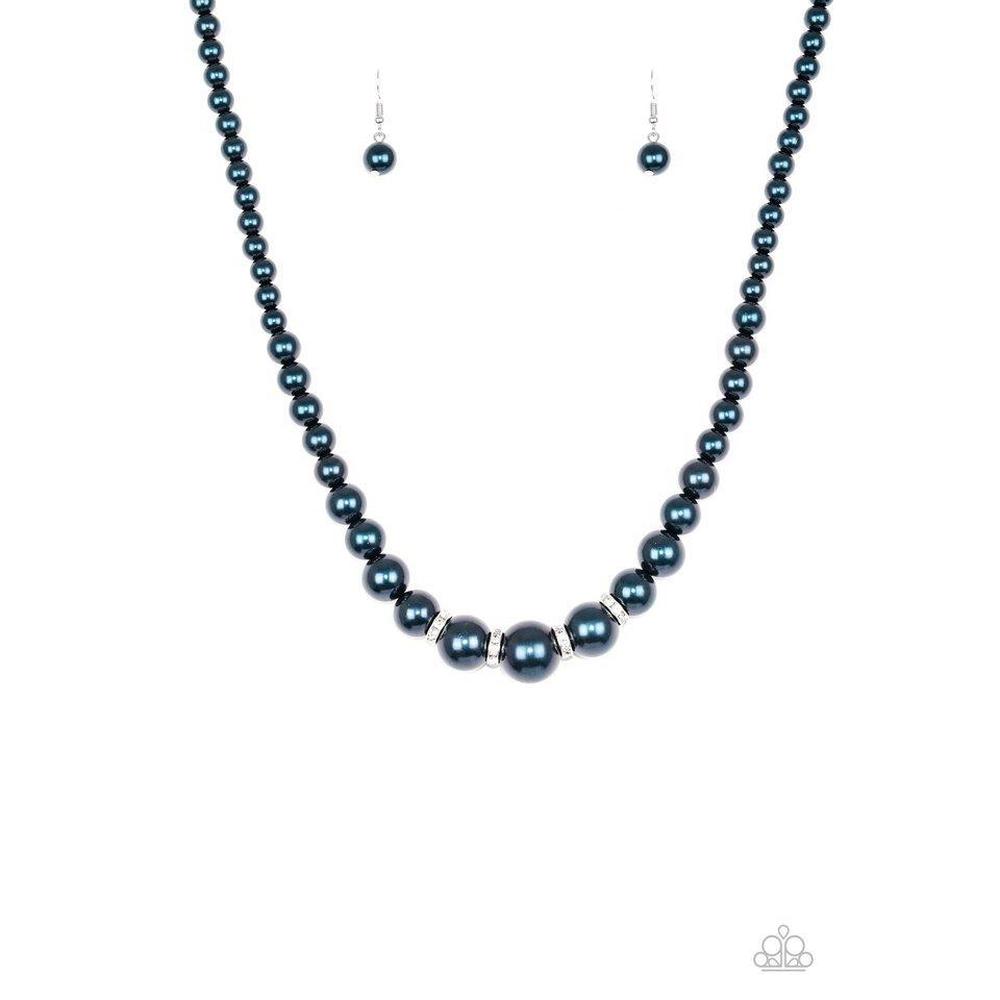 Party Pearls - Blue Necklace - Paparazzi - Dare2bdazzlin N Jewelry