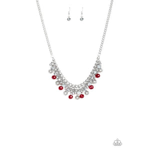 Party Spree Red Necklace - Paparazzi - Dare2bdazzlin N Jewelry