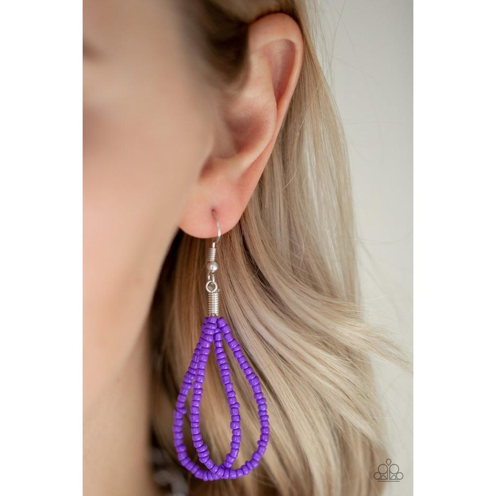 Peacefully Pacific Purple Necklace - Paparazzi - Dare2bdazzlin N Jewelry
