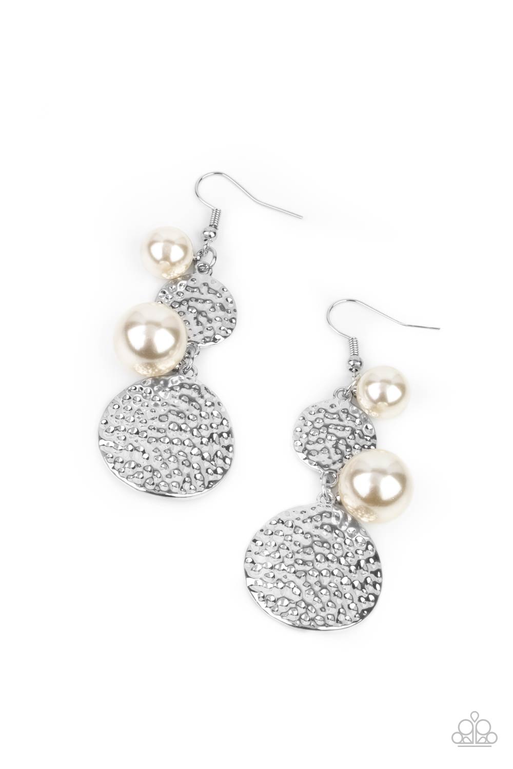 Pearl Dive - White Earring - Paparazzi - Dare2bdazzlin N Jewelry