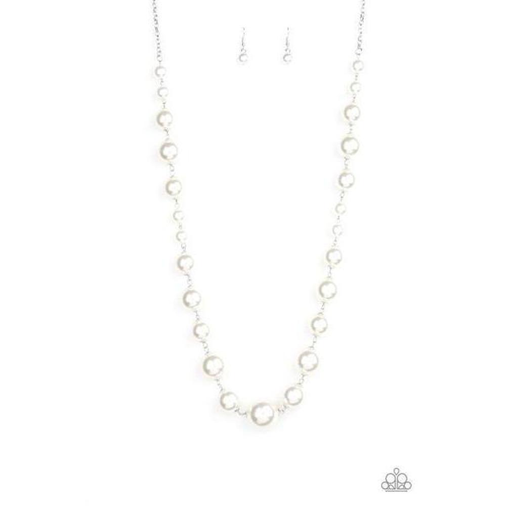 Pearl Prodigy White Necklace - Paparazzi - Dare2bdazzlin N Jewelry