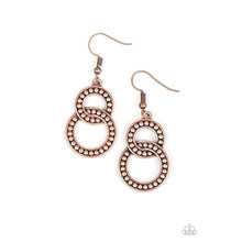 Load image into Gallery viewer, Perfect ZEN Copper Earring - Paparazzi - Dare2bdazzlin N Jewelry
