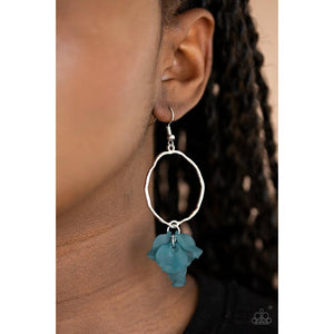 Petals On The Floor - Blue Earring - Paparazzi - Dare2bdazzlin N Jewelry