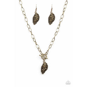 Pilot Quest Brass Necklace - Papararzzi - Dare2bdazzlin N Jewelry