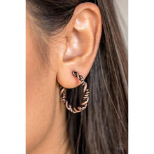 Load image into Gallery viewer, Plainly Panama - Copper Earrings - Paparazzi - Dare2bdazzlin N Jewelry
