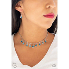 Load image into Gallery viewer, Popstar Party Blue Choker - Paparazzi - Dare2bdazzlin N Jewelry
