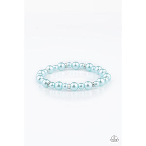 Powder and Pearls Blue Bracelet - Paparazzi - Dare2bdazzlin N Jewelry