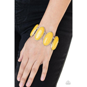 Power Pop Yellow Bracelet - Paparazzi - Dare2bdazzlin N Jewelry