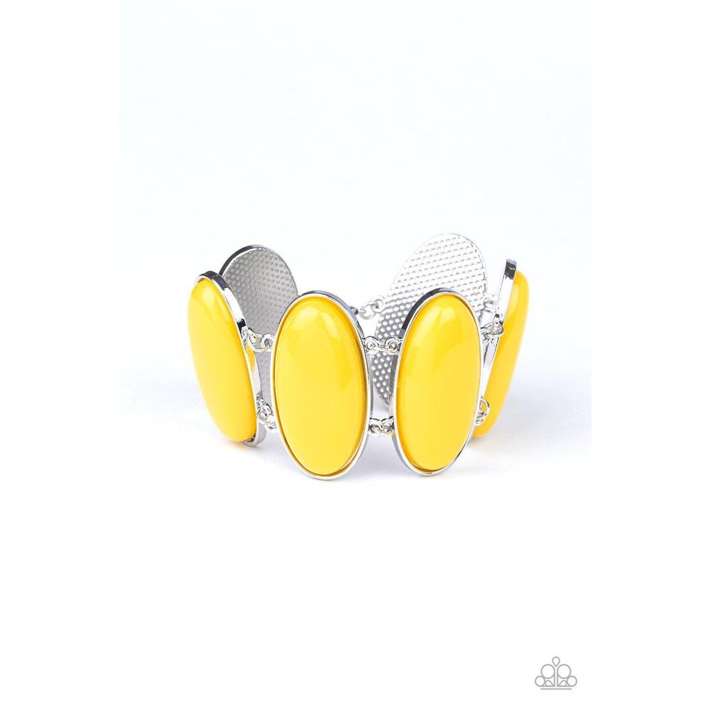 Power Pop Yellow Bracelet - Paparazzi - Dare2bdazzlin N Jewelry