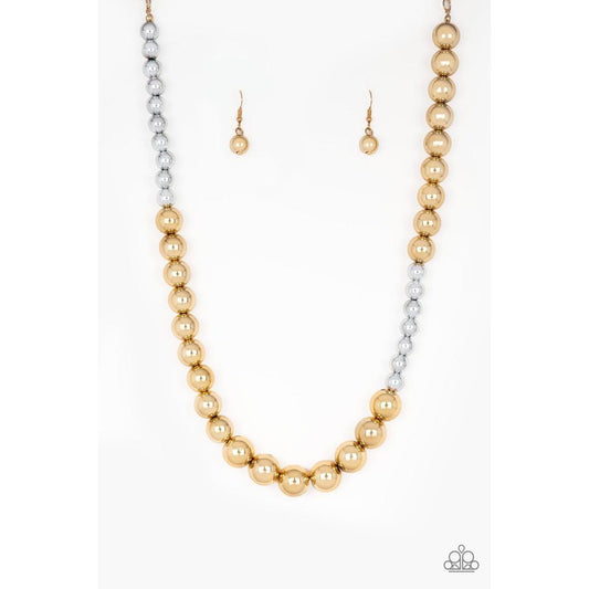 Power To The People - Gold Necklace - Paparazzi - Dare2bdazzlin N Jewelry