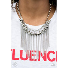 Load image into Gallery viewer, Powerhouse Prowl Silver Necklace - Paparazzi - Dare2bdazzlin N Jewelry
