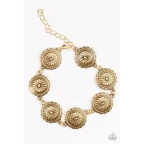 Prairie Posh - Gold Bracelet - Paparazzi - Dare2bdazzlin N Jewelry