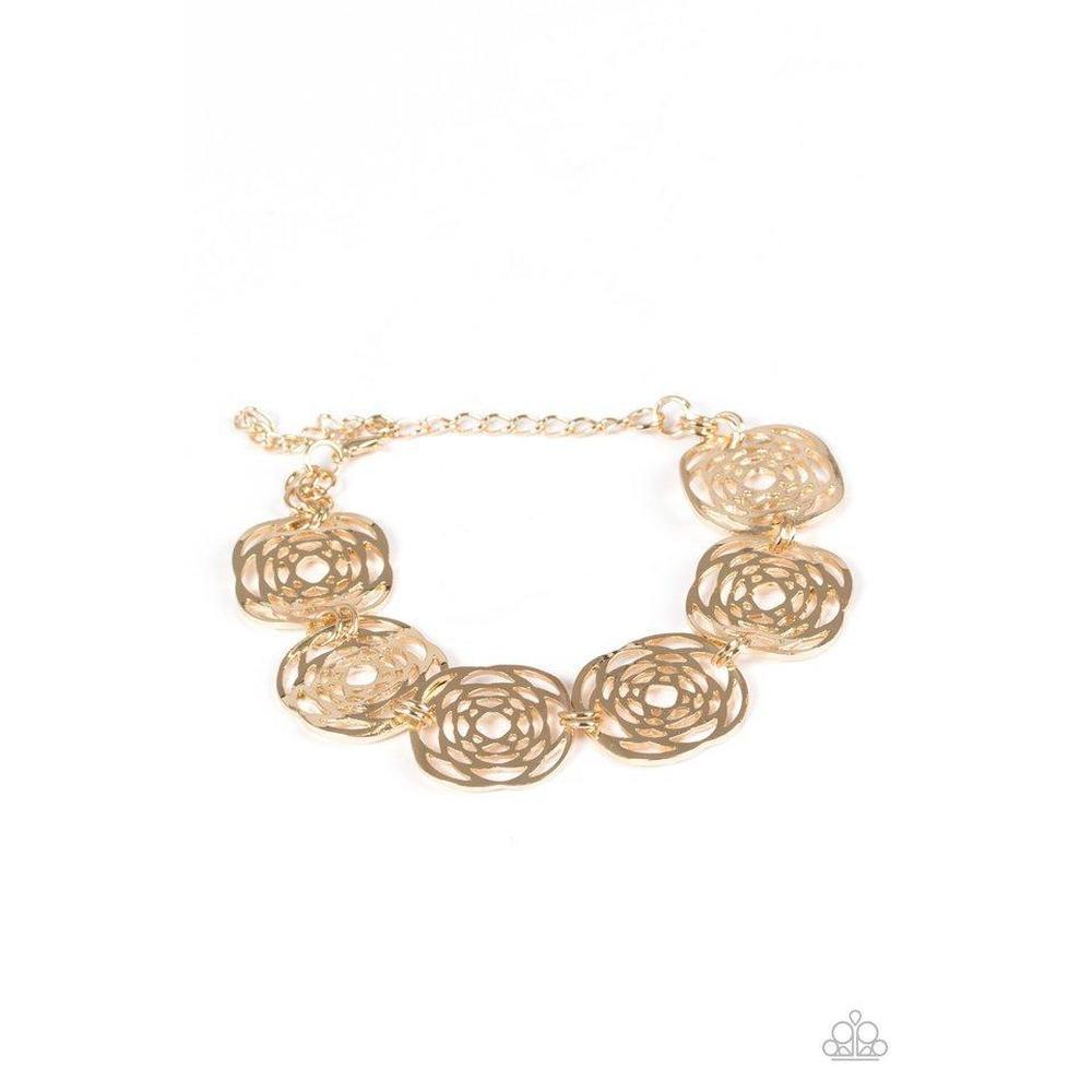 Prehistoric Posh - Gold Bracelet - Paparazzi - Dare2bdazzlin N Jewelry