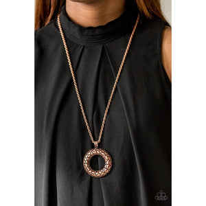Pretty As A Prowess - Copper Necklace - Paparazzi - Dare2bdazzlin N Jewelry