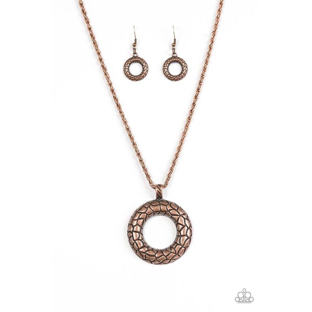 Pretty As A Prowess - Copper Necklace - Paparazzi - Dare2bdazzlin N Jewelry
