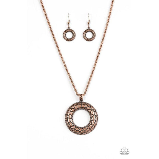 Pretty As A Prowess - Copper Necklace - Paparazzi - Dare2bdazzlin N Jewelry