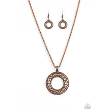 Load image into Gallery viewer, Pretty As A Prowess - Copper Necklace - Paparazzi - Dare2bdazzlin N Jewelry
